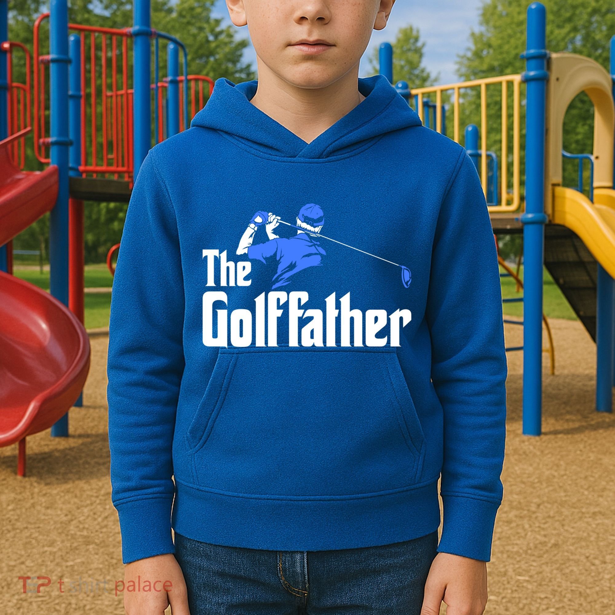 The Golffather Gift Golf Player Meaningful Gift Kids Hoodie