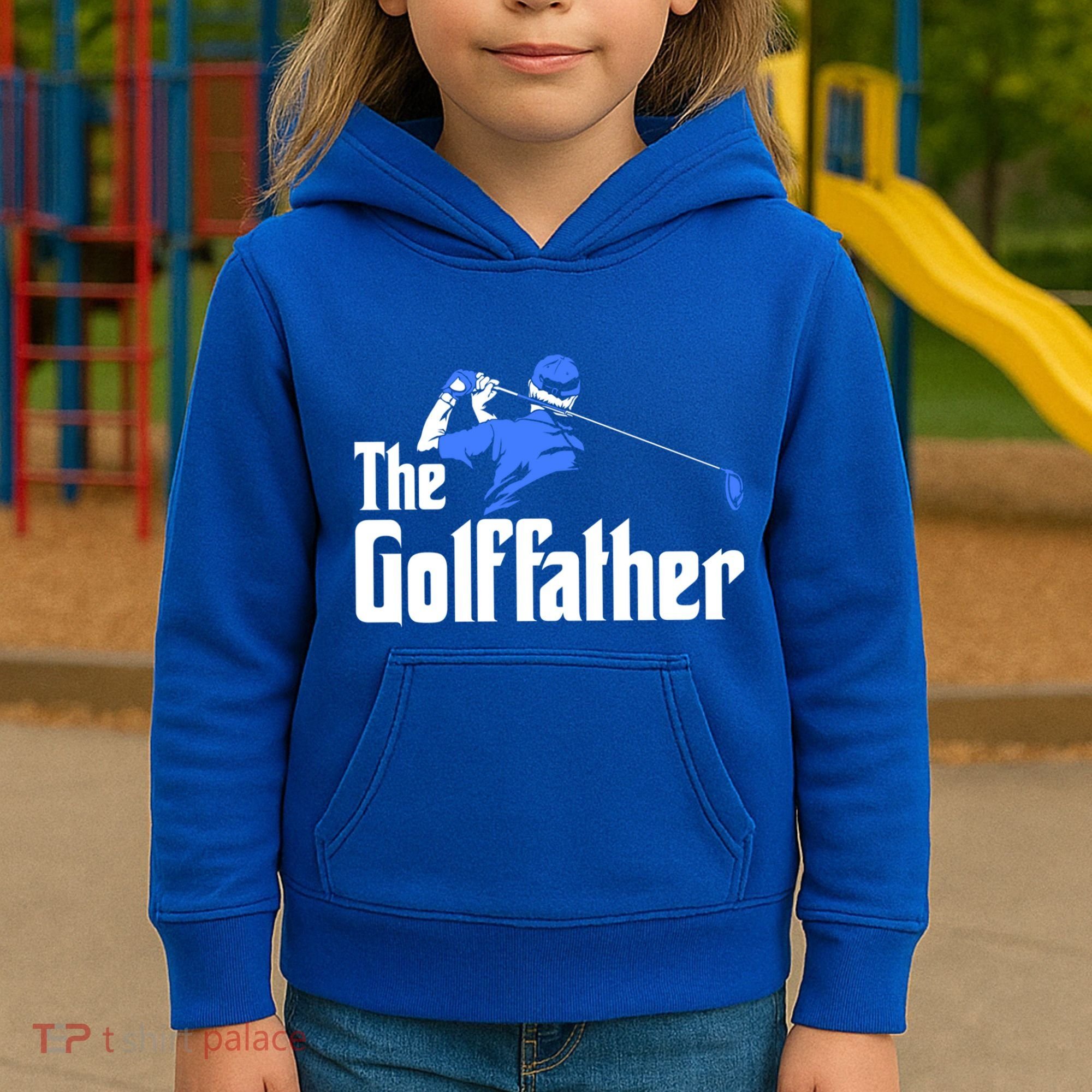 The Golffather Gift Golf Player Meaningful Gift Kids Hoodie