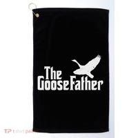 The Goosefather Goose Father Canada Geese Bird Watcher Golf Towel thumb 0