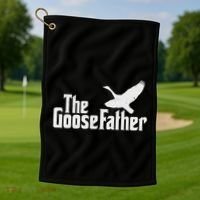 The Goosefather Goose Father Canada Geese Bird Watcher Golf Towel thumb 1