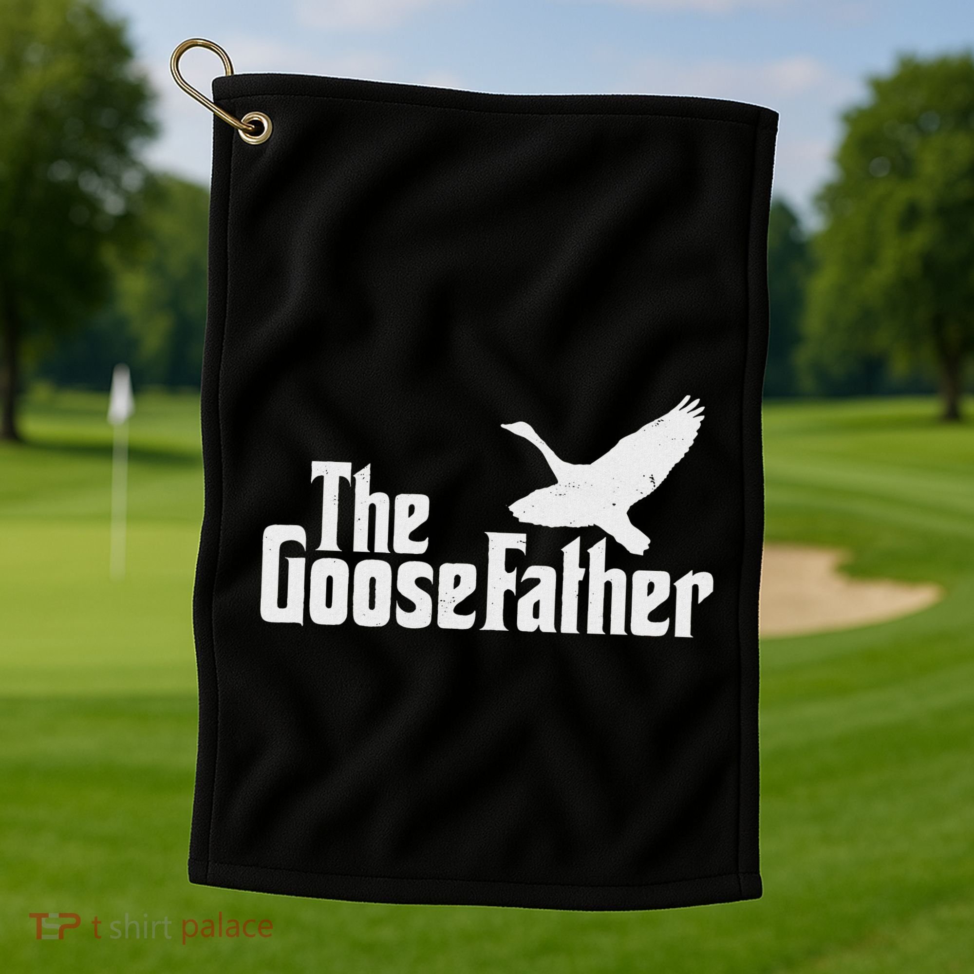 The Goosefather Goose Father Canada Geese Bird Watcher Golf Towel