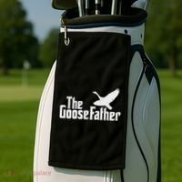 The Goosefather Goose Father Canada Geese Bird Watcher Golf Towel thumb 2