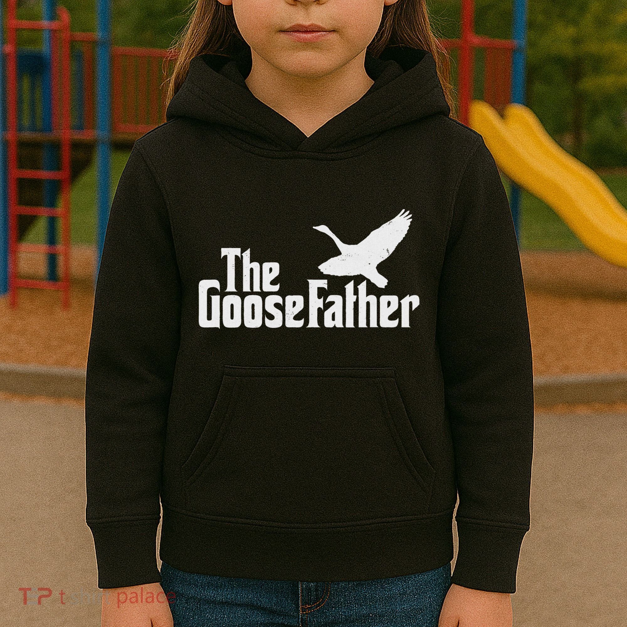 The Goosefather Goose Father Canada Geese Bird Watcher Kids Hoodie