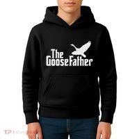 The Goosefather Goose Father Canada Geese Bird Watcher Kids Hoodie thumb 4