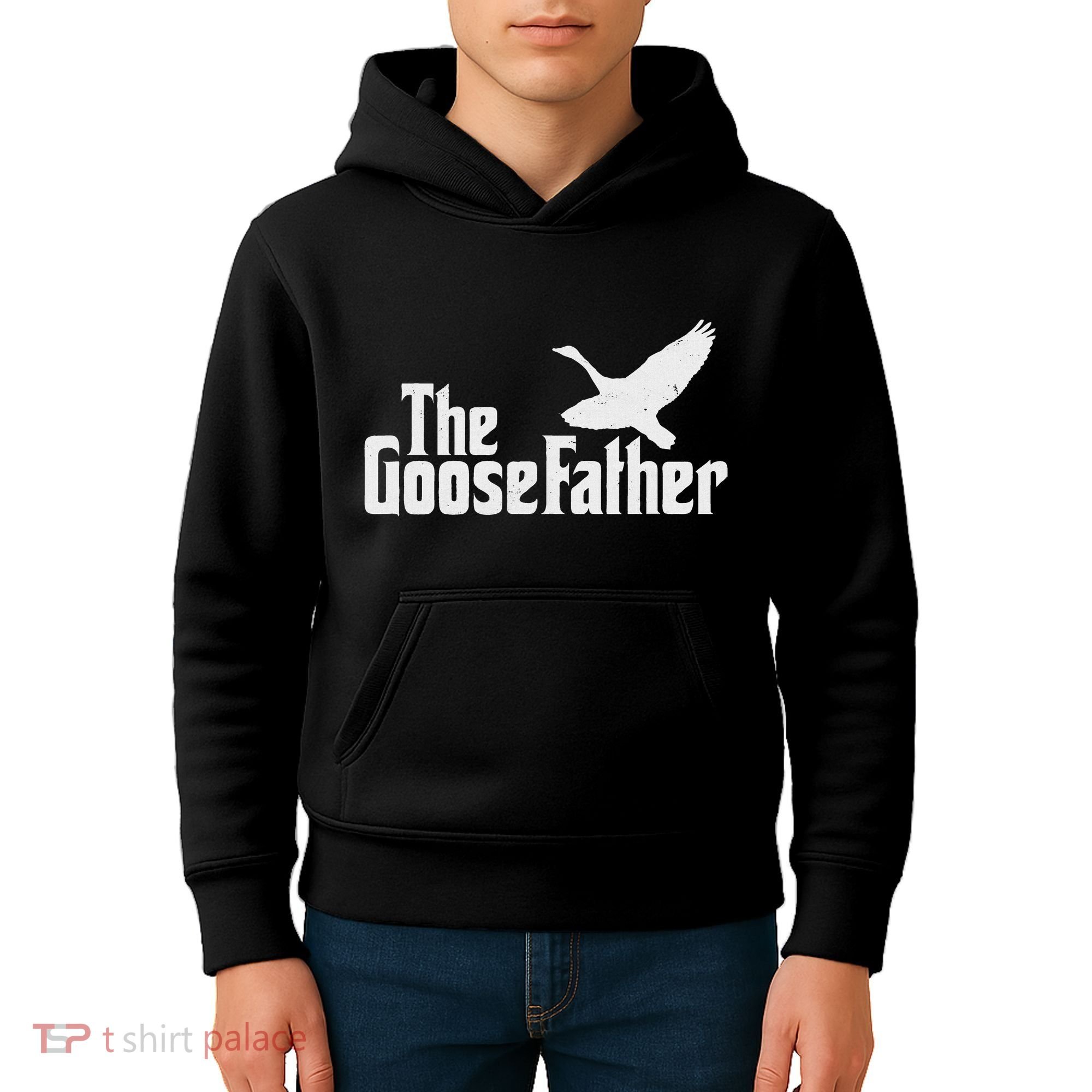 The Goosefather Goose Father Canada Geese Bird Watcher Kids Hoodie