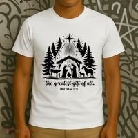 The Greatest Gift Of All Matthew 1:21 Christmas T-Shirt thumb 3