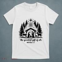 The Greatest Gift Of All Matthew 1:21 Christmas T-Shirt thumb 5