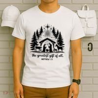 The Greatest Gift Of All Matthew 1:21 Christmas T-Shirt thumb 6