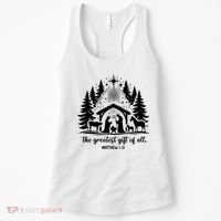 The Greatest Gift Of All Matthew 1:21 Christmas Women's Tank Top thumb 0