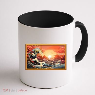 The Great Golden Ratio Wave Coffee Mug back