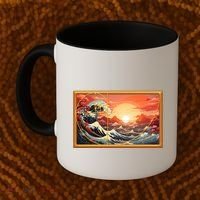 The Great Golden Ratio Wave Coffee Mug thumb 2
