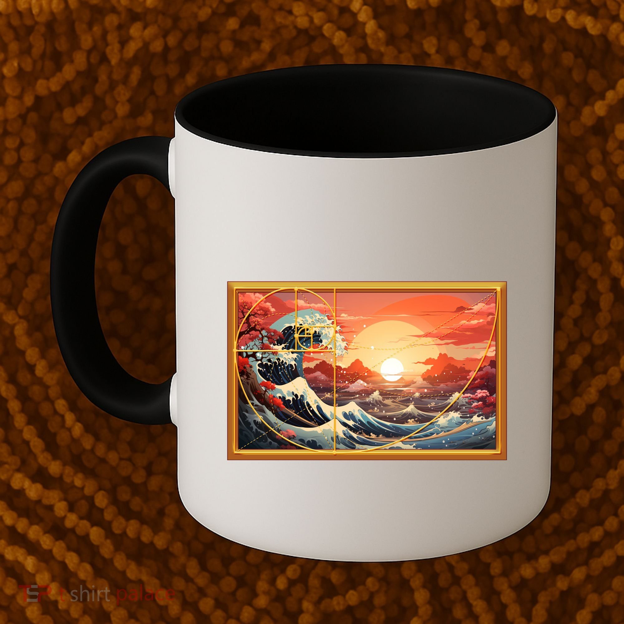 The Great Golden Ratio Wave Coffee Mug