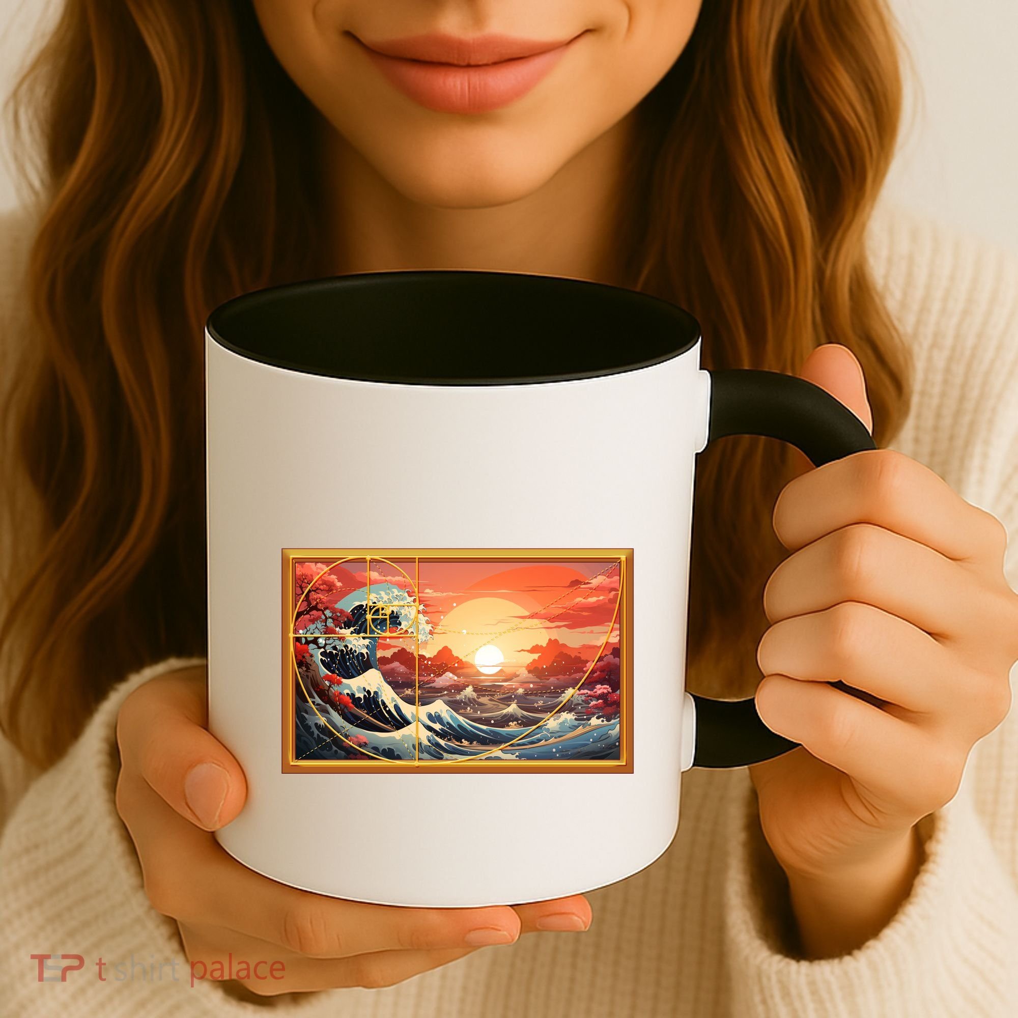 The Great Golden Ratio Wave Coffee Mug