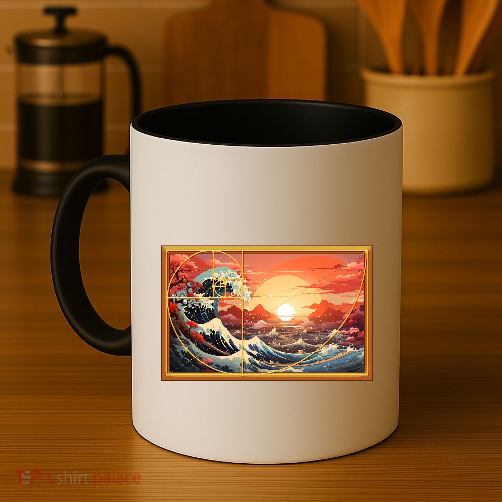 The Great Golden Ratio Wave Coffee Mug