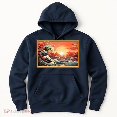 The Great Golden Ratio Wave Hoodie