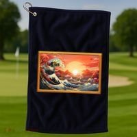 The Great Golden Ratio Wave Golf Towel thumb 1