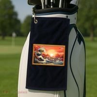The Great Golden Ratio Wave Golf Towel thumb 2