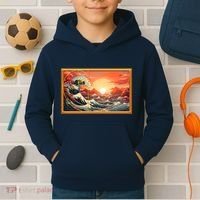The Great Golden Ratio Wave Kids Hoodie thumb 2