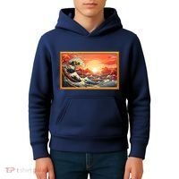 The Great Golden Ratio Wave Kids Hoodie thumb 4