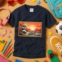 The Great Golden Ratio Wave Kids T-Shirt thumb 3