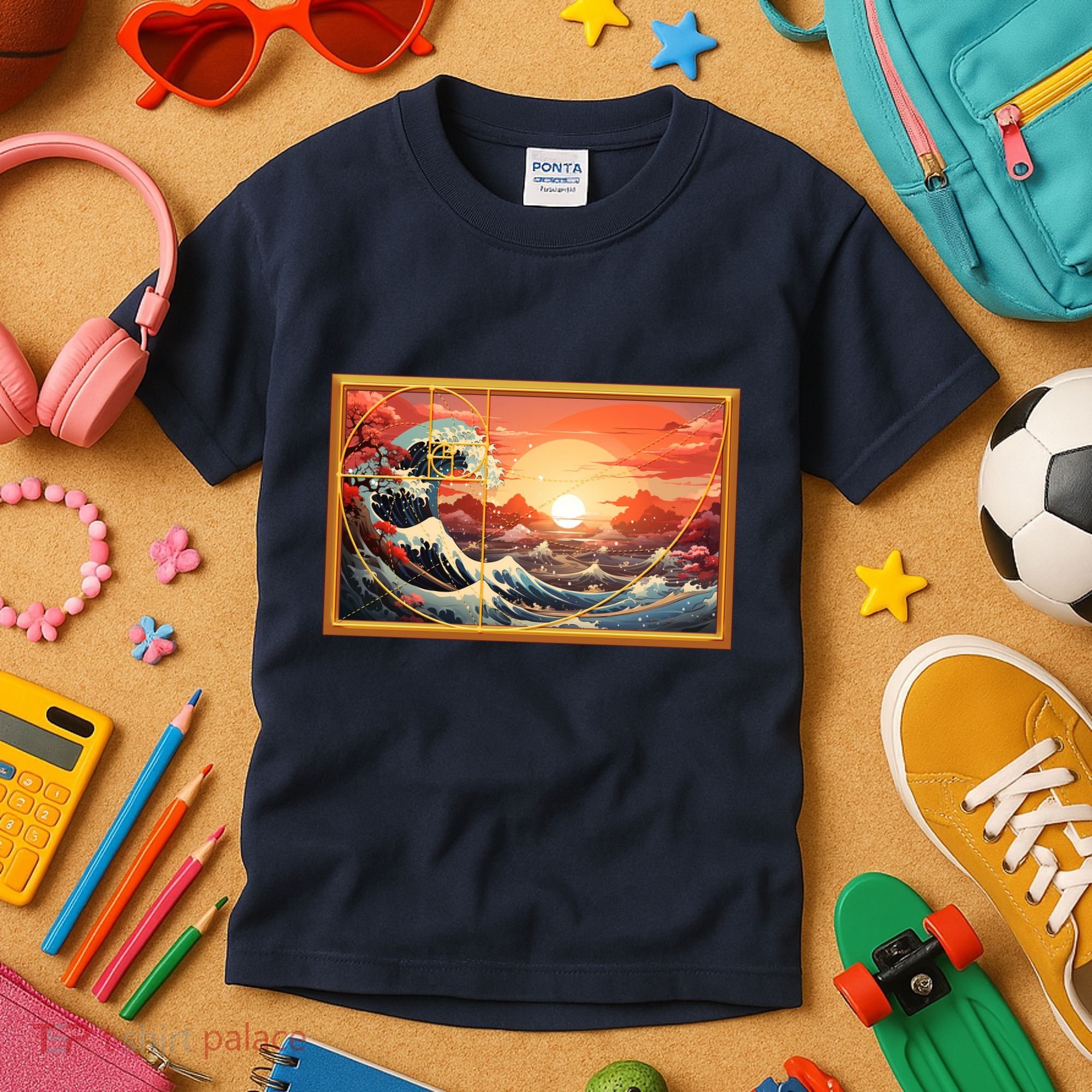 The Great Golden Ratio Wave Kids T-Shirt