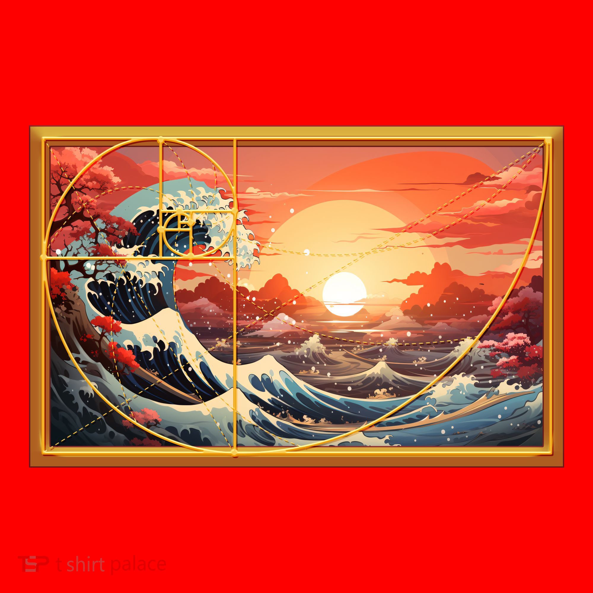 The Great Golden Ratio Wave Santa Hat