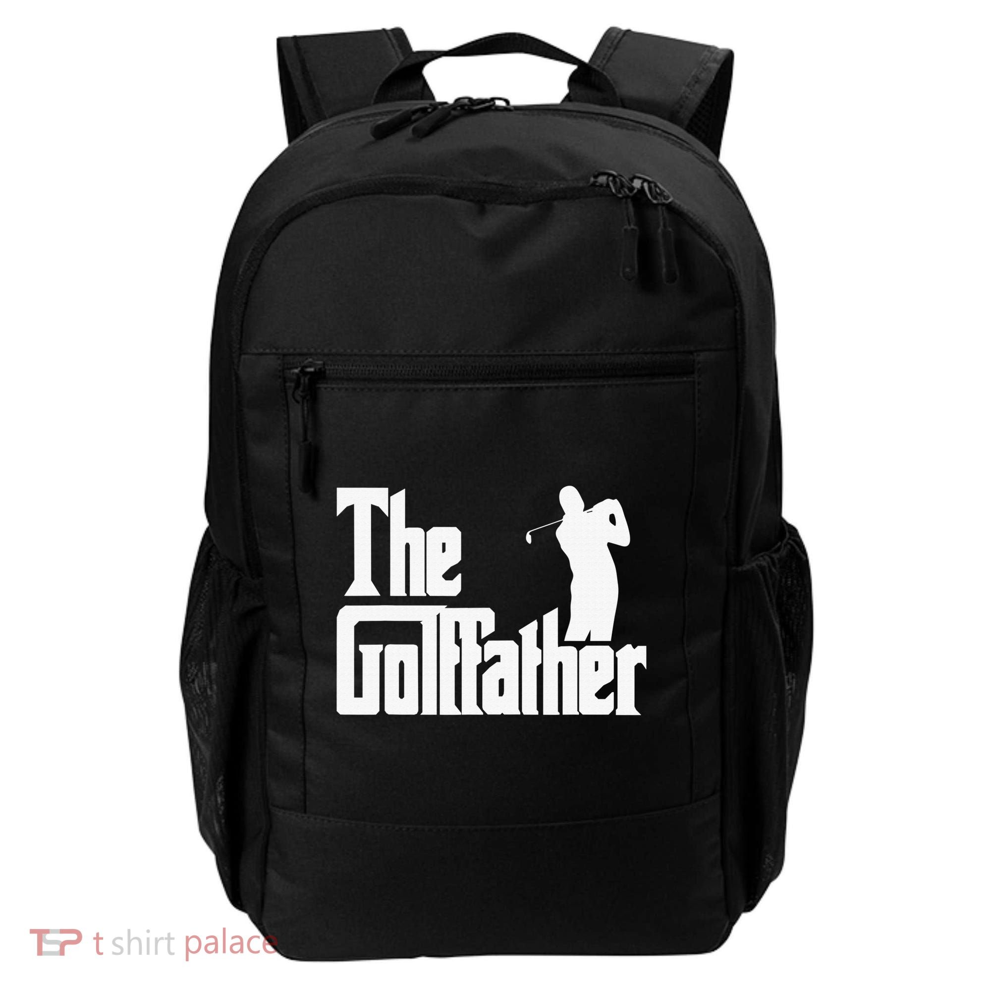 The Golffather Golf Father Funny Golfing Fathers Day Backpack