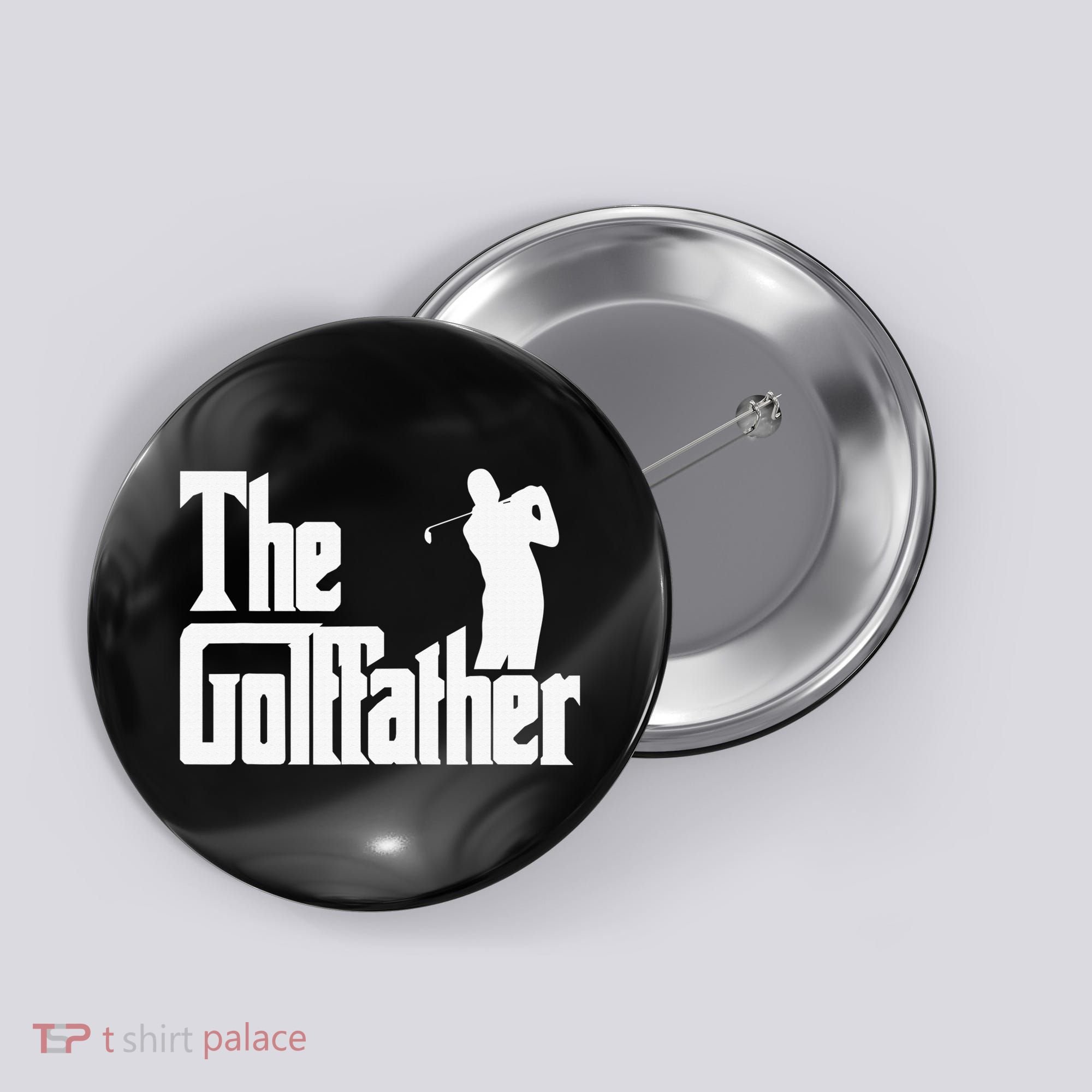The Golffather Golf Father Funny Golfing Fathers Day Button