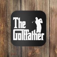 The Golffather Golf Father Funny Golfing Fathers Day Coaster thumb 0