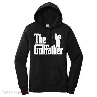 The Golffather Golf Father Funny Golfing Fathers Day Women's Hoodie