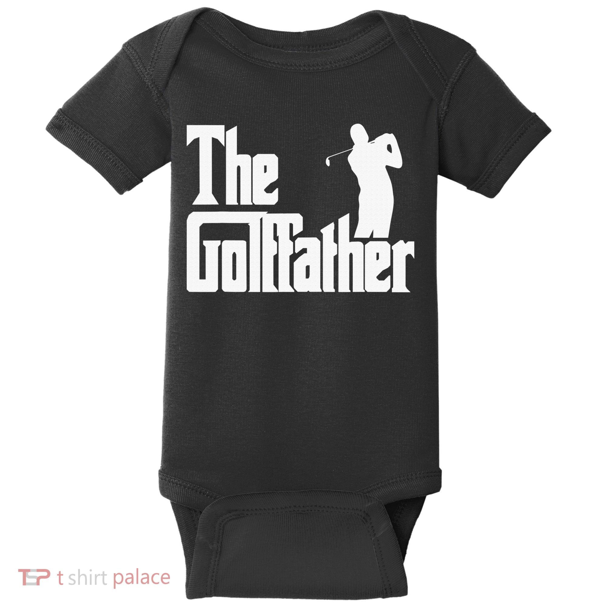 The Golffather Golf Father Funny Golfing Fathers Day Baby Bodysuit