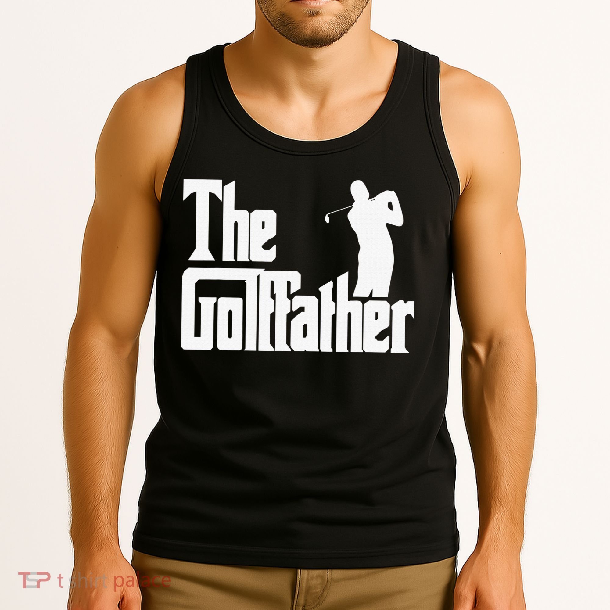 The Golffather Golf Father Funny Golfing Fathers Day Tank Top