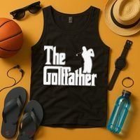 The Golffather Golf Father Funny Golfing Fathers Day Tank Top thumb 4