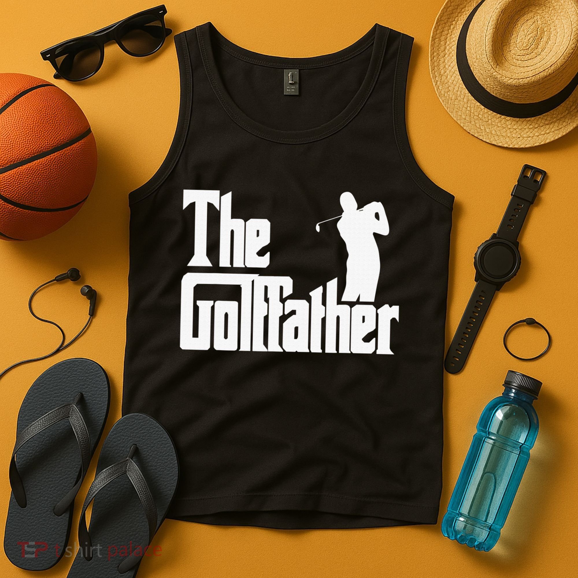 The Golffather Golf Father Funny Golfing Fathers Day Tank Top