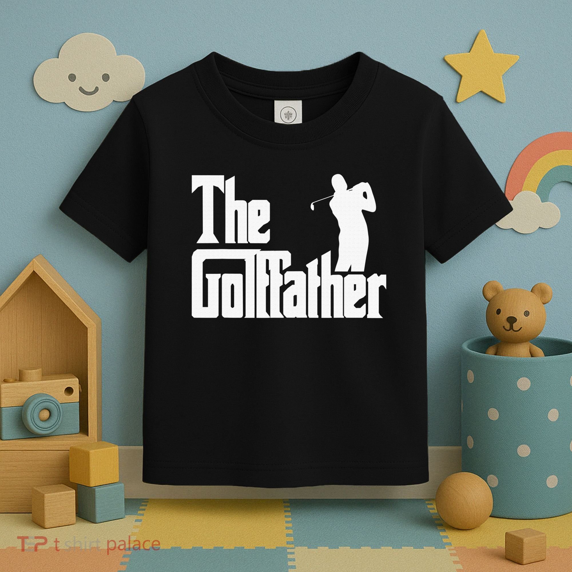 The Golffather Golf Father Funny Golfing Fathers Day Toddler T-Shirt
