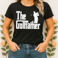 The Golffather Golf Father Funny Golfing Fathers Day Women's T-Shirt thumb 2