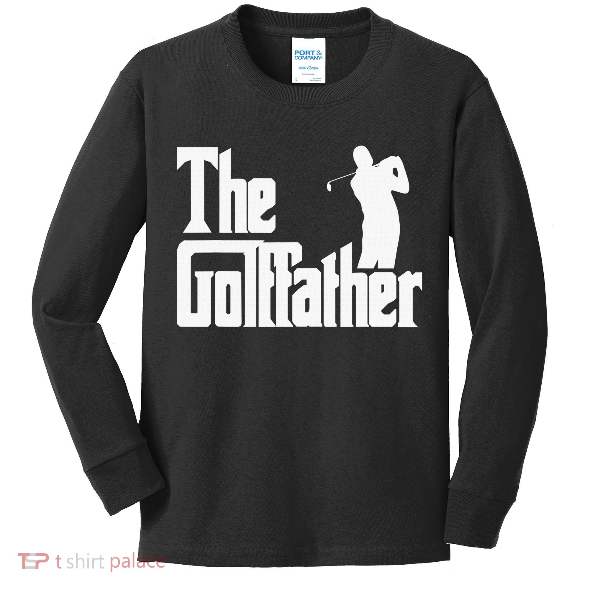 The Golffather Golf Father Funny Golfing Fathers Day Kids Long Sleeve Shirt