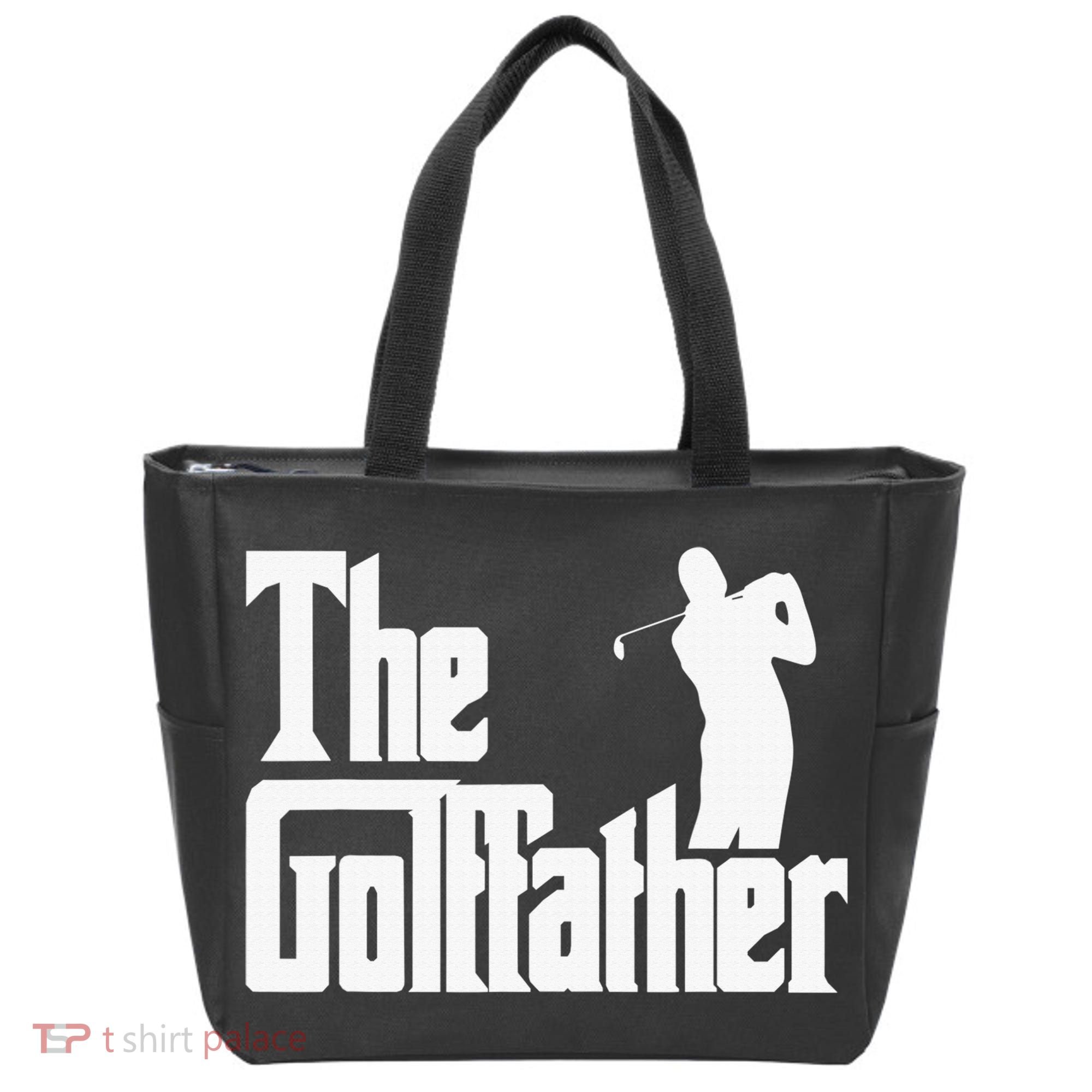 The Golffather Golf Father Funny Golfing Fathers Day Tote Bag