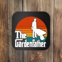 The Gardenfather Gardening Dad Gift Retro Coaster thumb 0