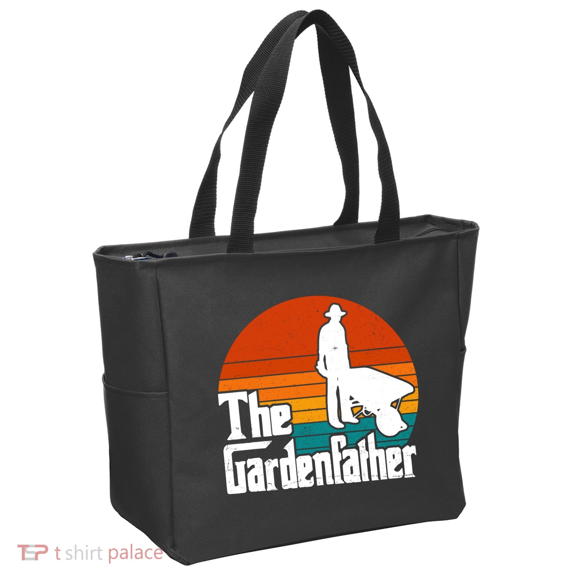 The Gardenfather Gardening Dad Gift Retro Tote Bag