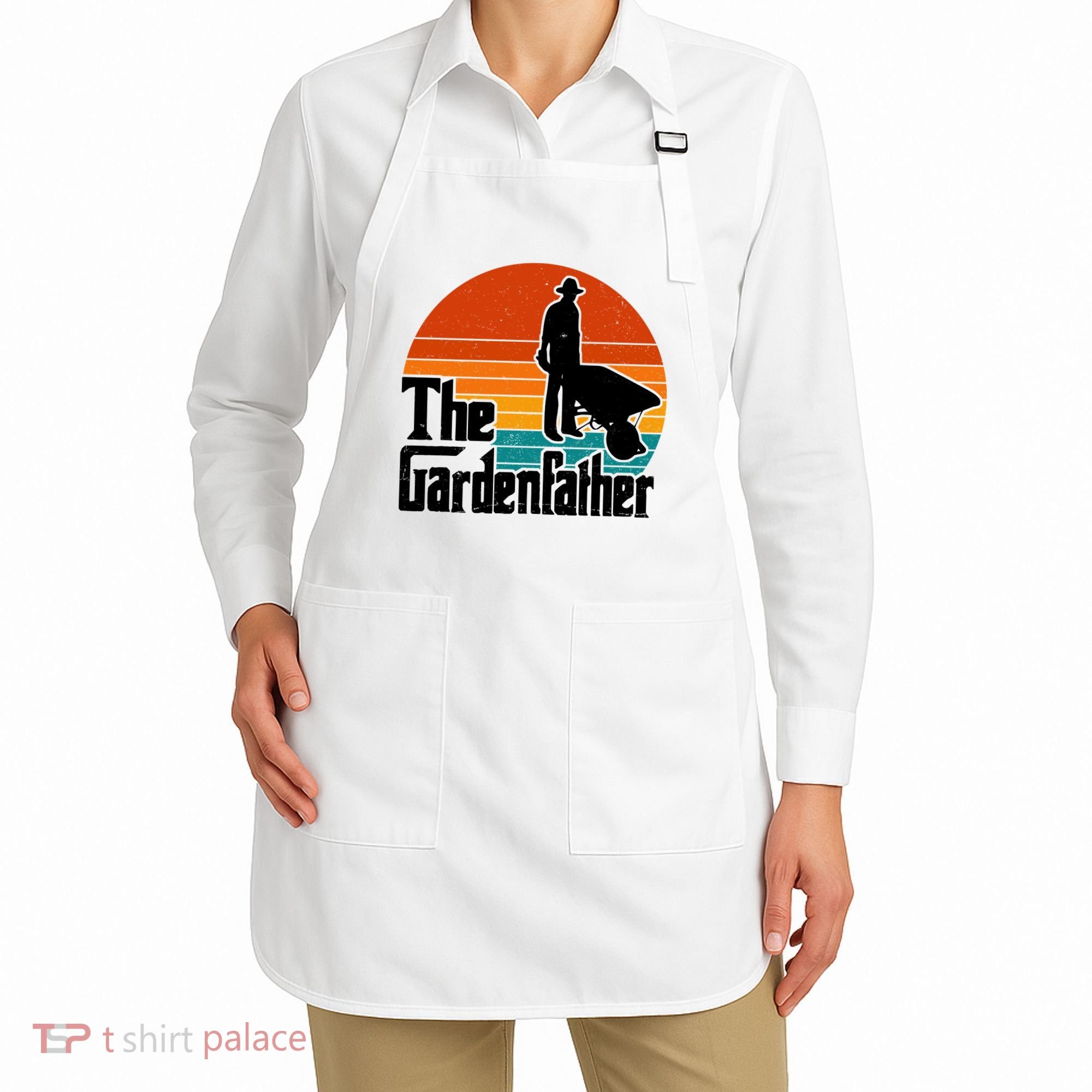 The Gardenfather Gardening Dad Gift Retro Apron
