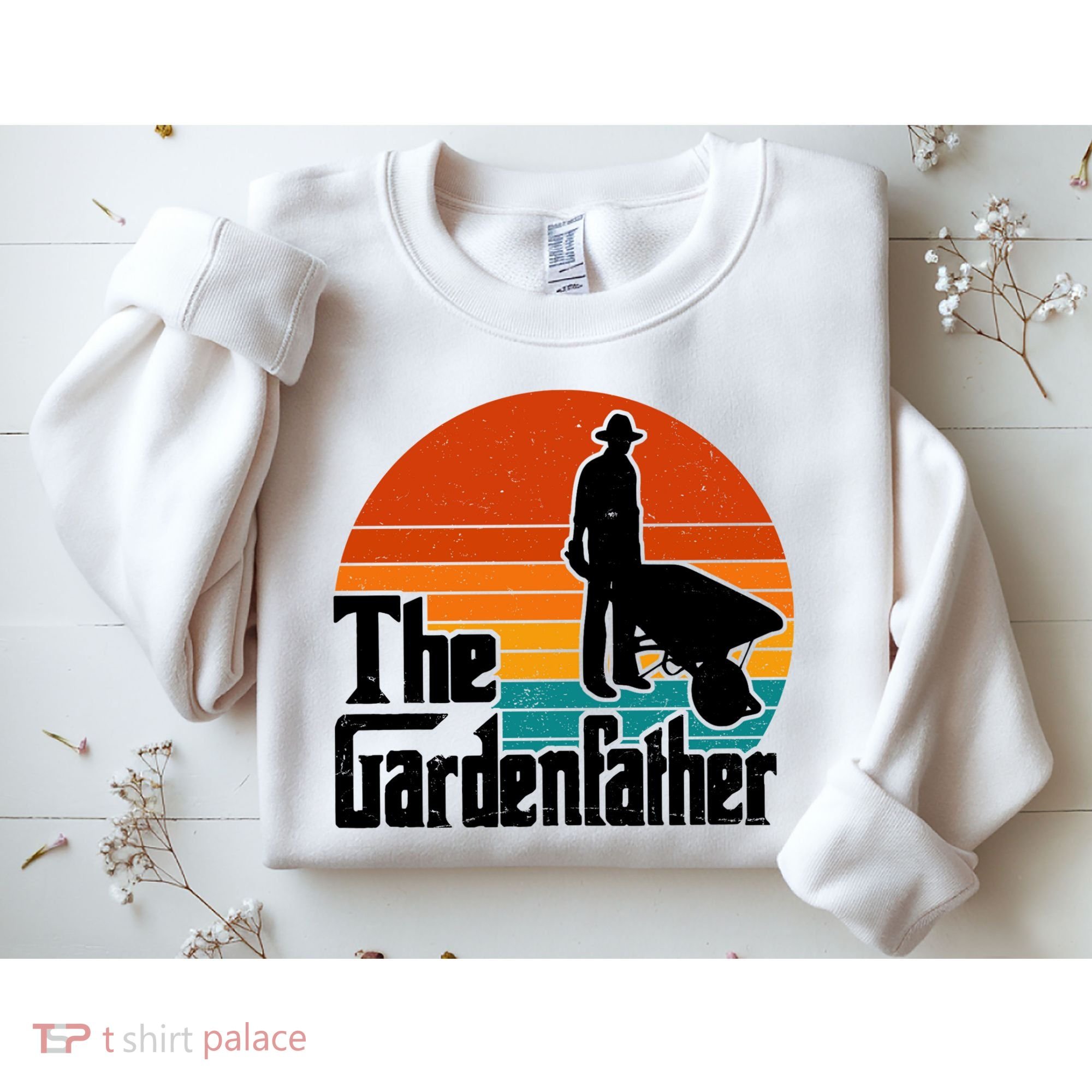 The Gardenfather Gardening Dad Gift Retro Sweatshirt