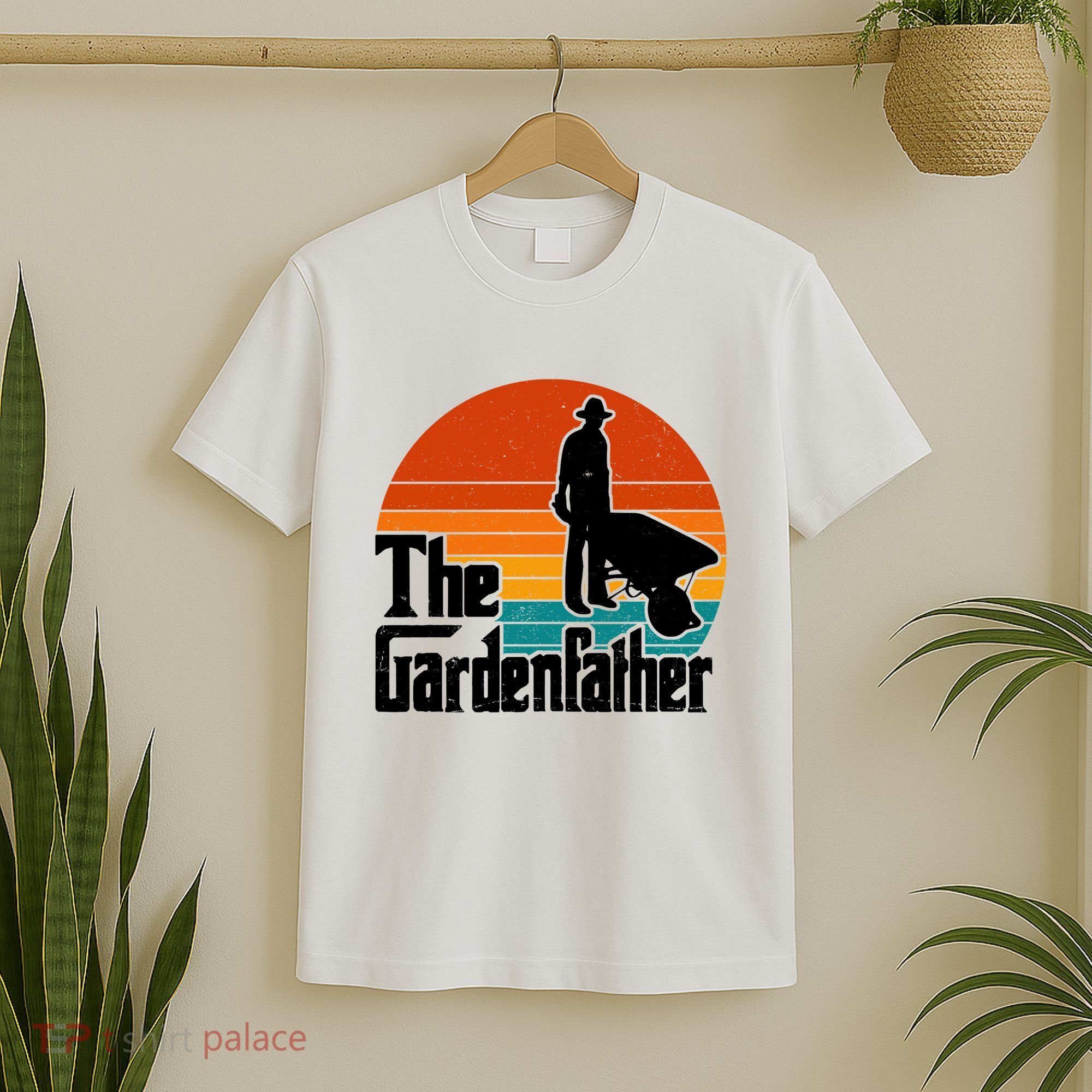The Gardenfather Gardening Dad Gift Retro T-Shirt
