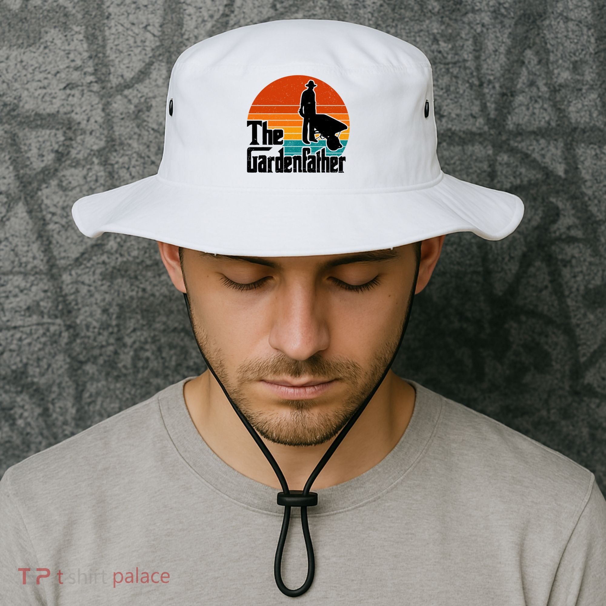 The Gardenfather Gardening Dad Gift Retro Bucket Hat