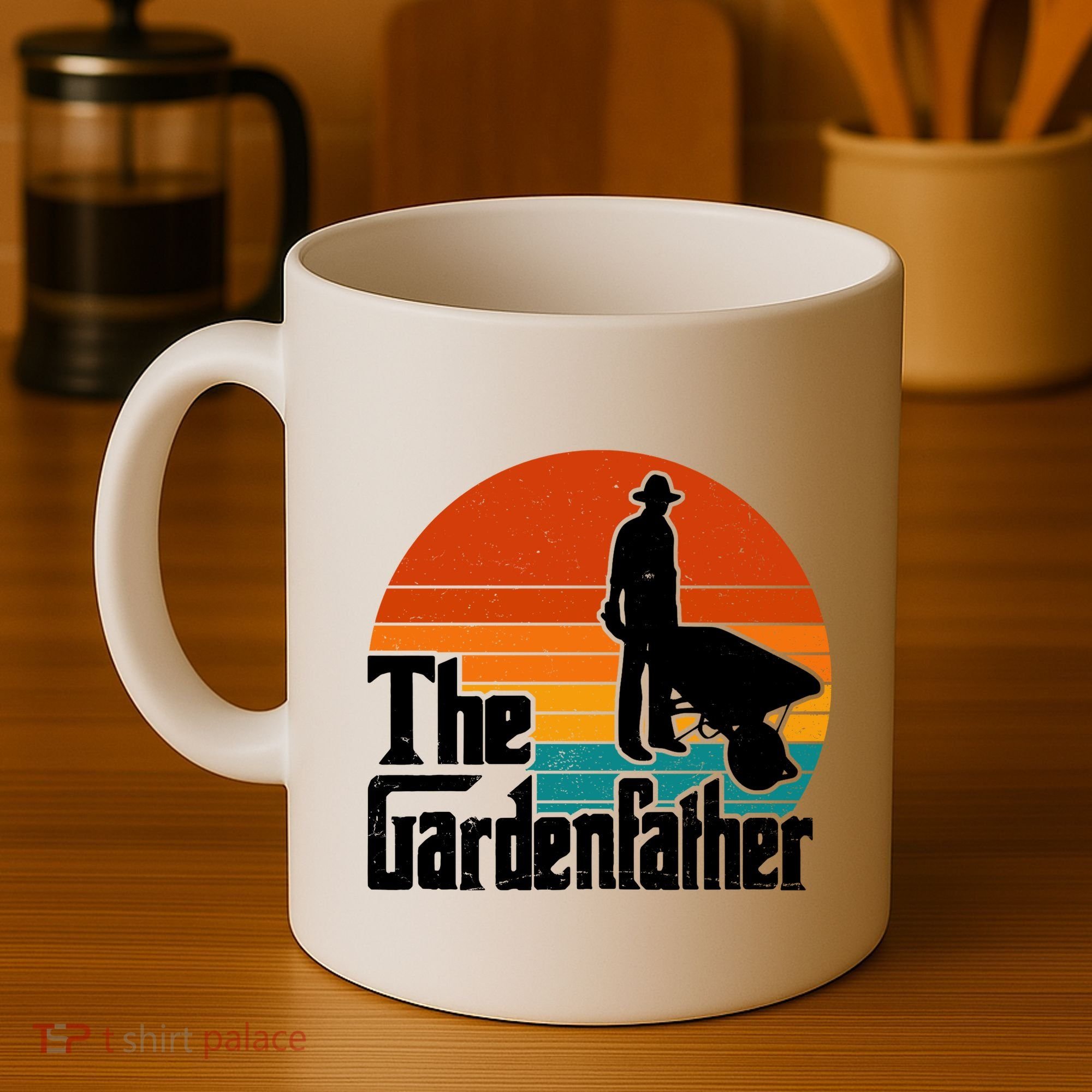 The Gardenfather Gardening Dad Gift Retro Coffee Mug