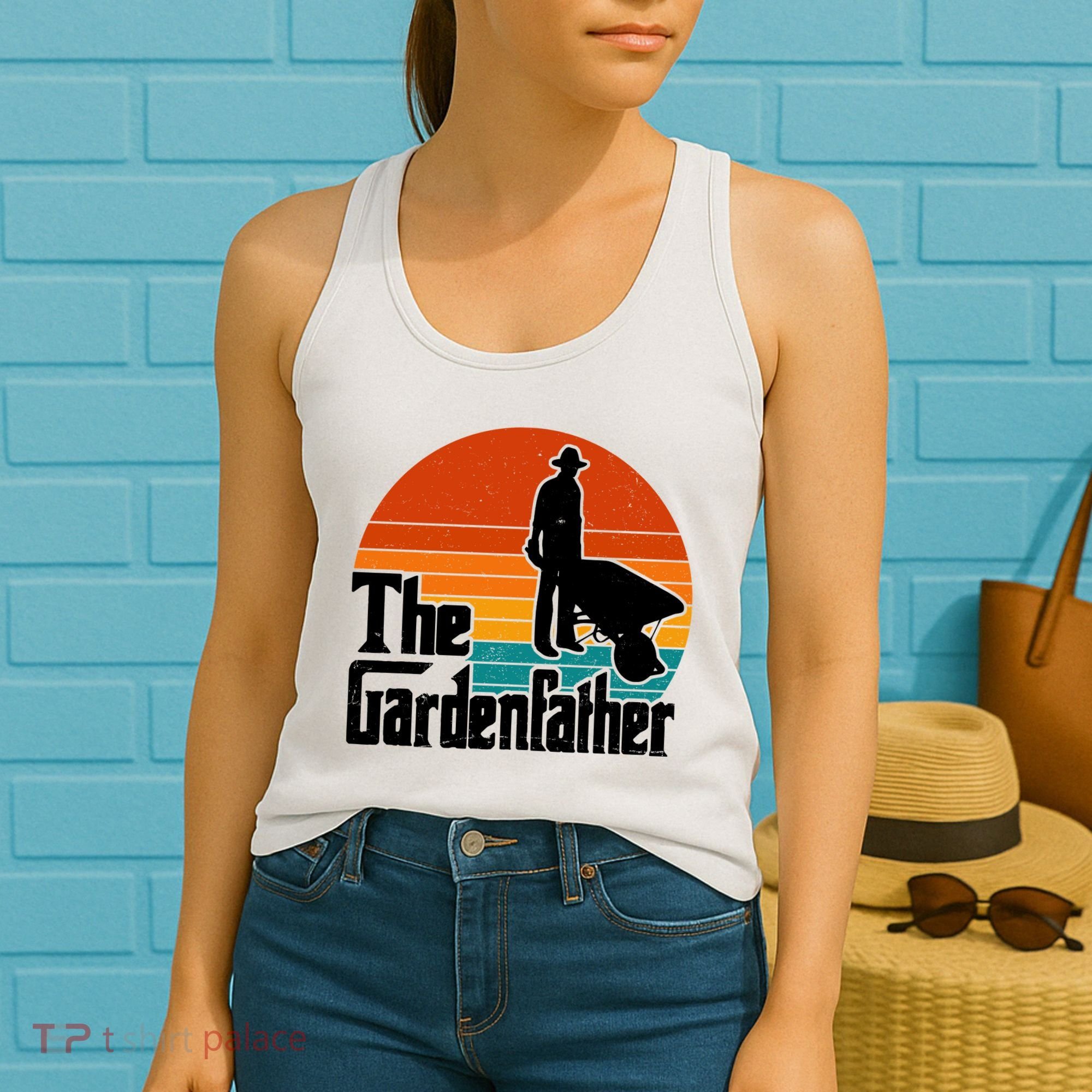The Gardenfather Gardening Dad Gift Retro Women's Tank Top