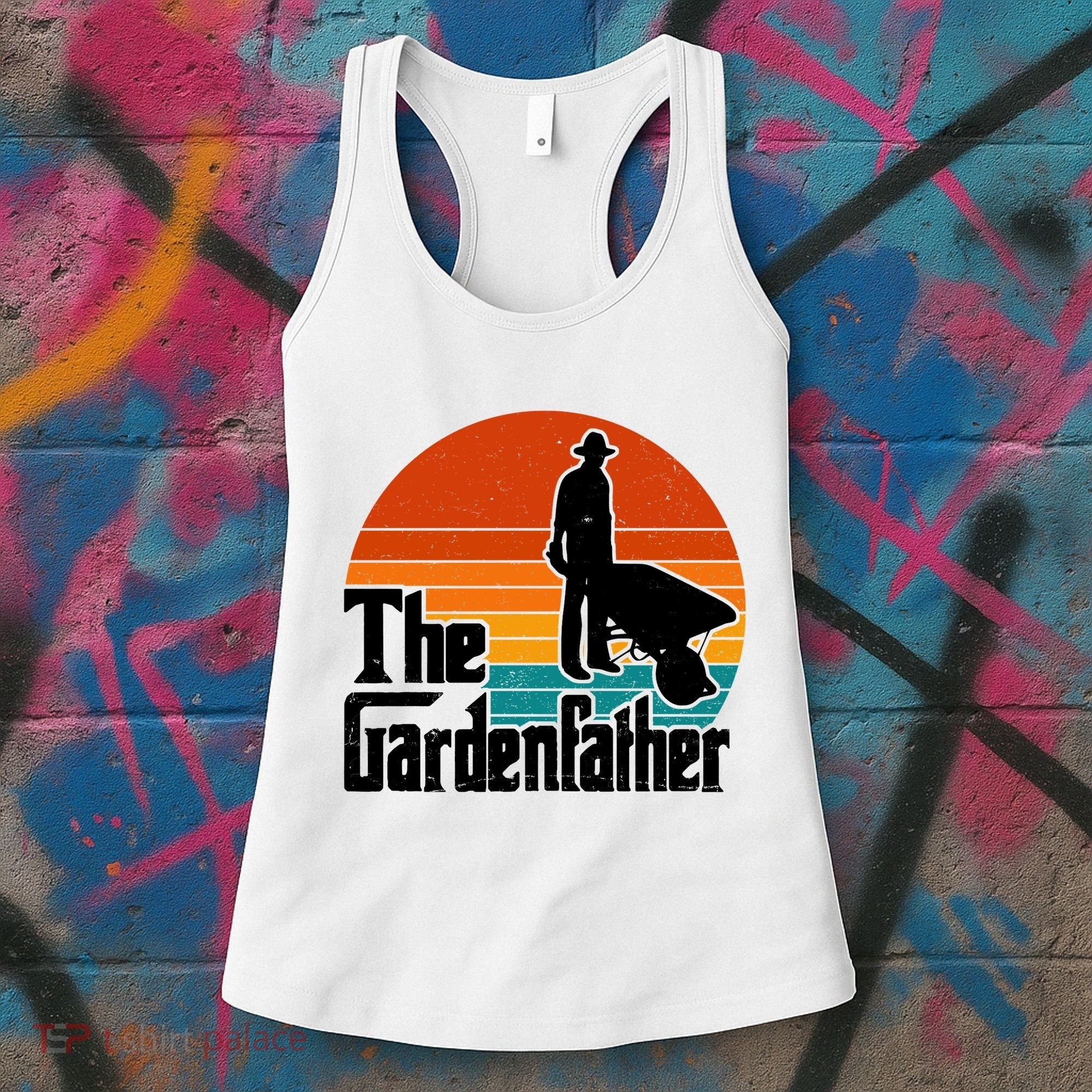 The Gardenfather Gardening Dad Gift Retro Women's Tank Top