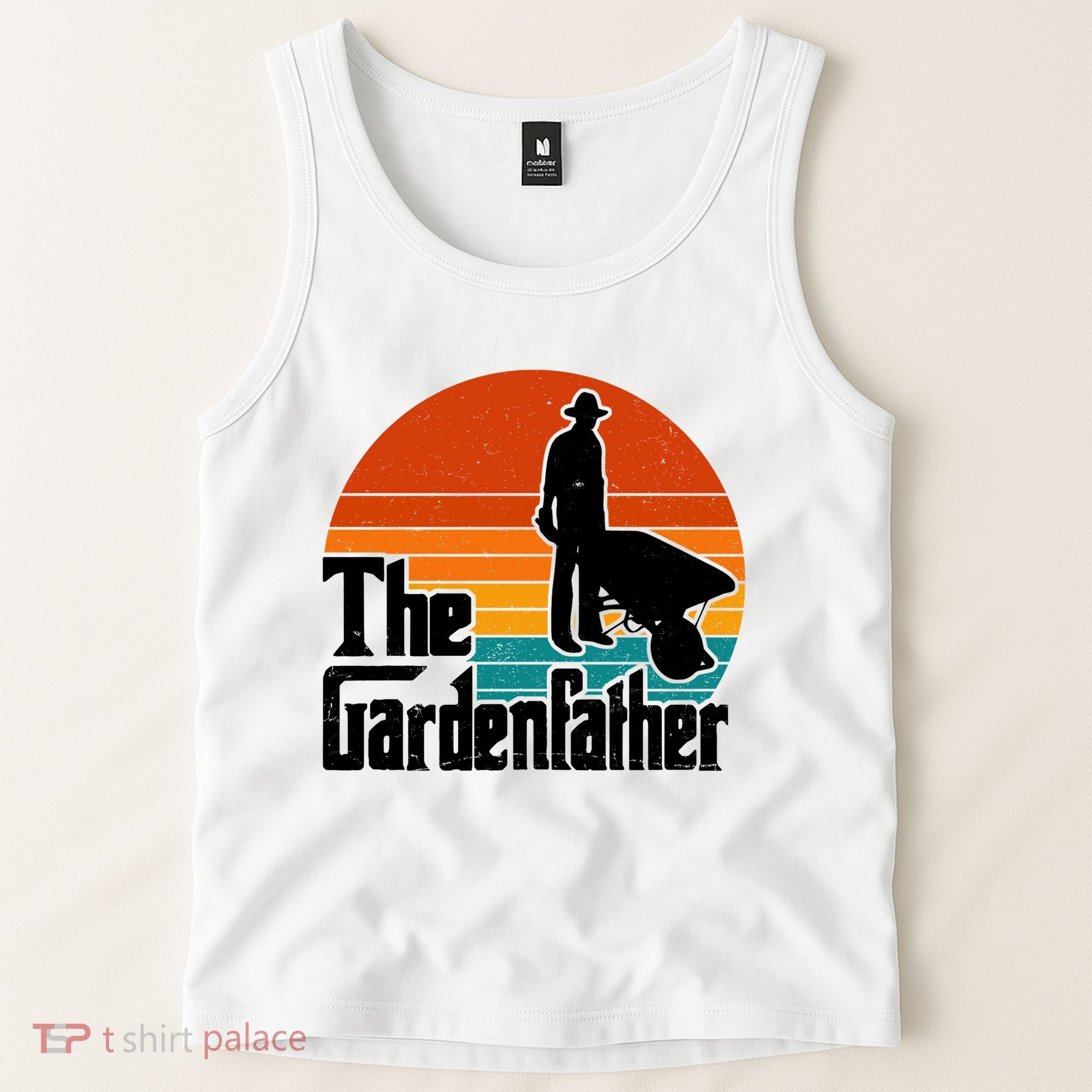 The Gardenfather Gardening Dad Gift Retro Tank Top
