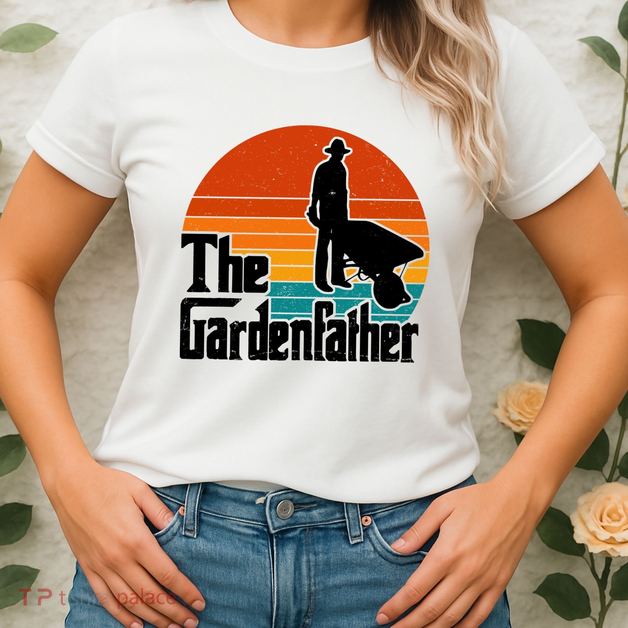 The Gardenfather Gardening Dad Gift Retro Women's T-Shirt