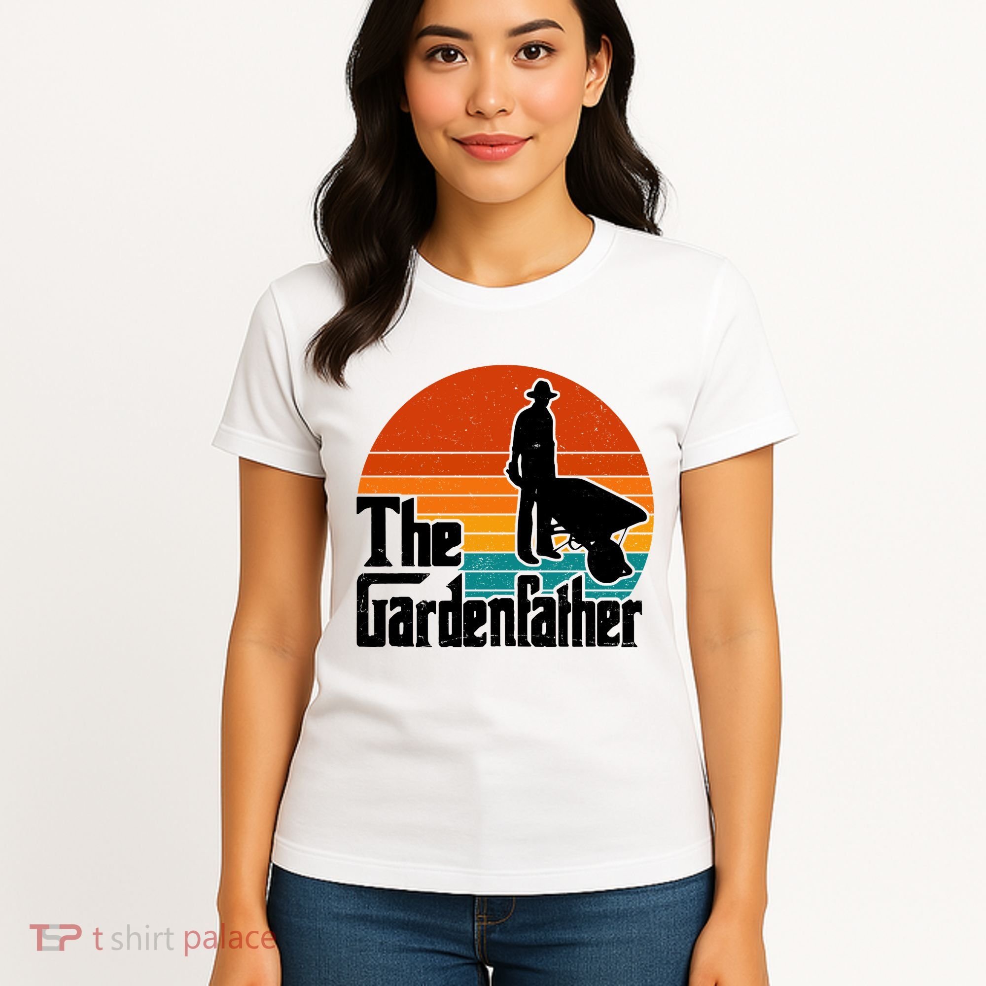 The Gardenfather Gardening Dad Gift Retro Women's T-Shirt